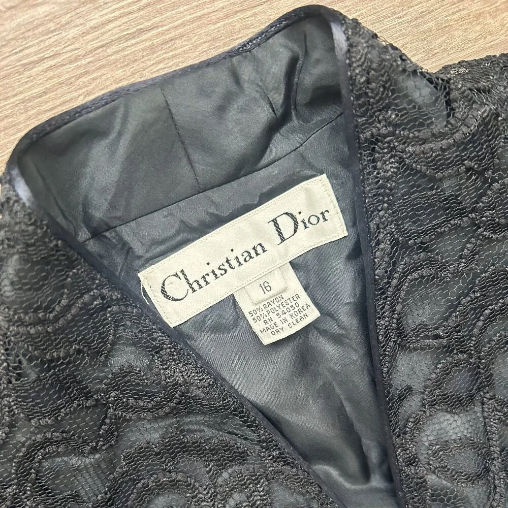 Vintage Christian Dior Lace Beaded Jacket